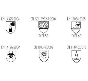 COMBINAISON BLANCHE A CAPUCHE COM/CV001 - CAT 3 TYPE 5/6