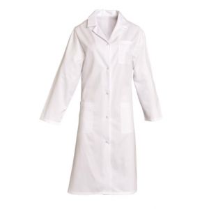 Blouse de travail femme 100% coton blanc 2