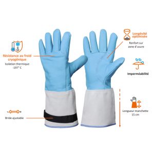 GANTS CRYOGENIQUE MANCHETTE 15CM CRIO - ROSTAING 2